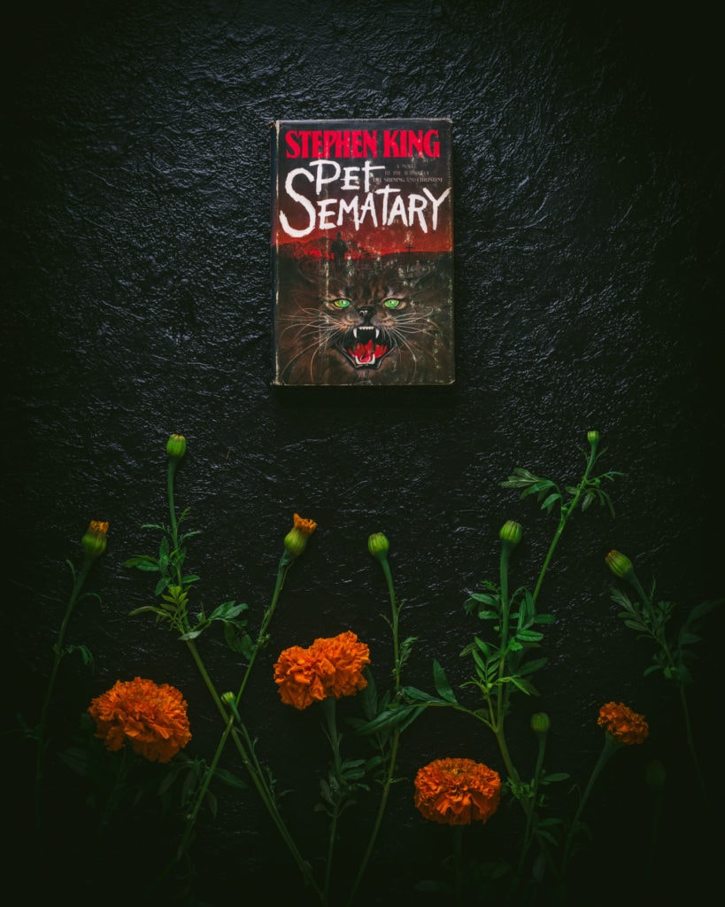 Pet Sematary book club edition with flowers